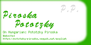 piroska pototzky business card